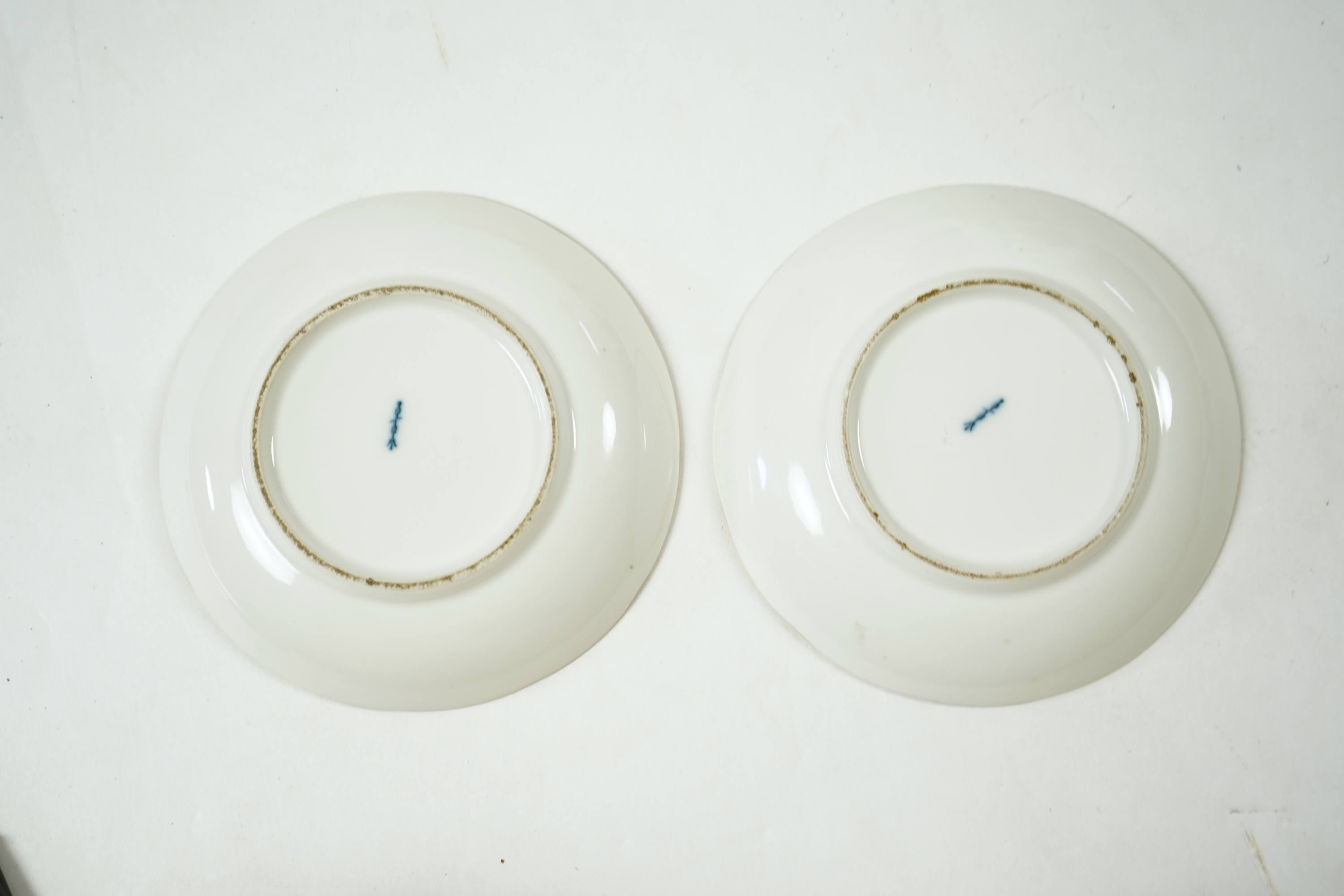 A late 19th century KPM Berlin porcelain tête-à-tête